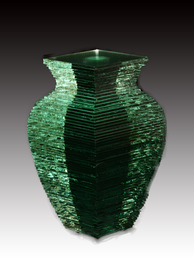 Vaso in vetro di Oki Izumi. Galleria Valentini&Maccacaro