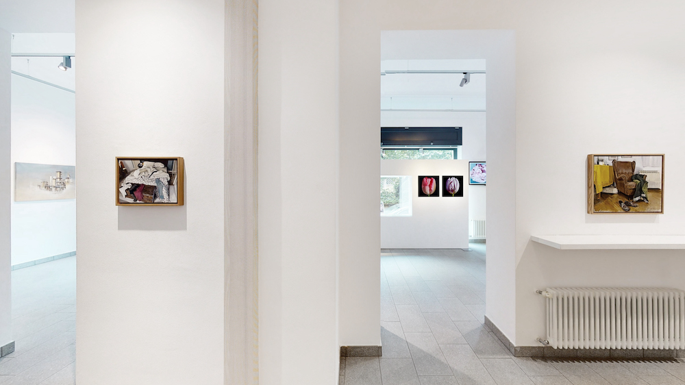 Installation view- Punto sull'Arte- opere di Nannini