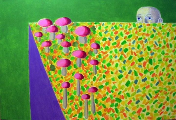 Un dipinto surreale e misterioso di Jiří Sopko