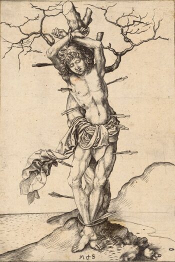 Martin Schongauer, San Sebastiano. Museo Albertina