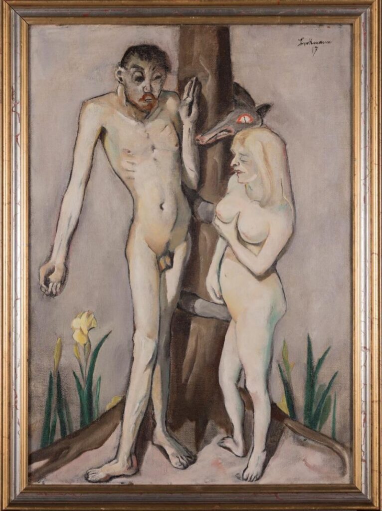 Max Beckmann, Adamo ed Eva, 1917 all'Albertina. artscore.it