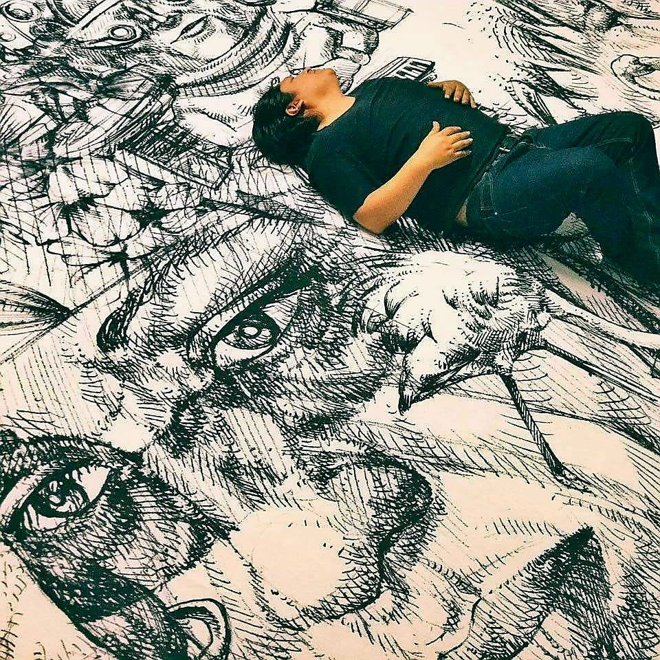 Immerso nel disegno. Gio Manzoni-artscore.it