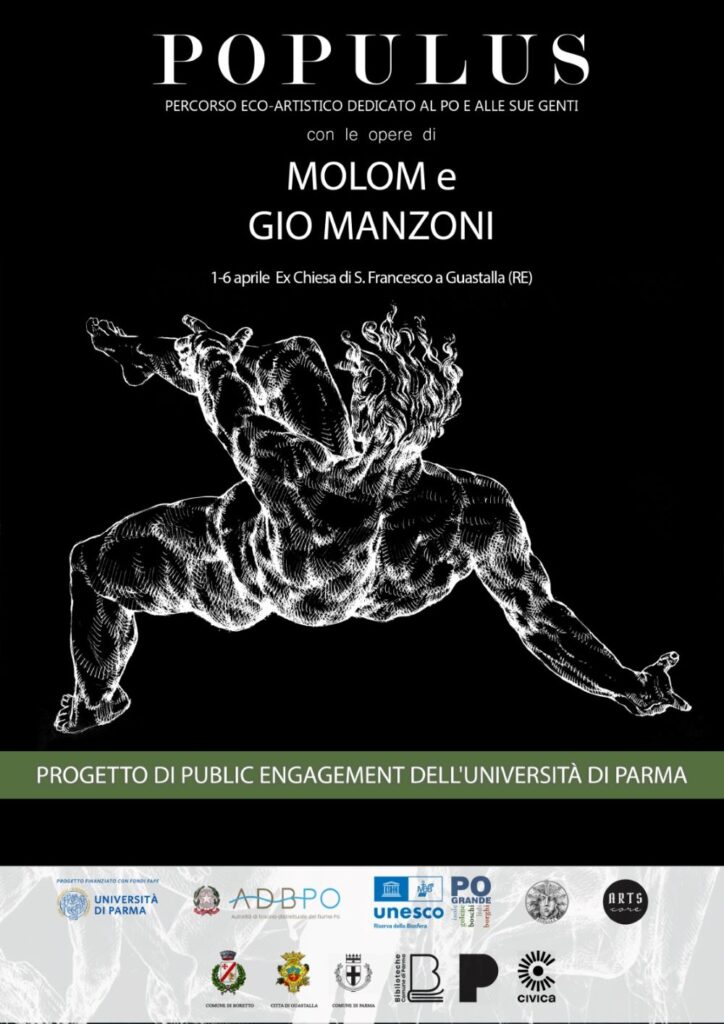 Locandina eventi a Guastalla con Manzoni e molom-artscore.it