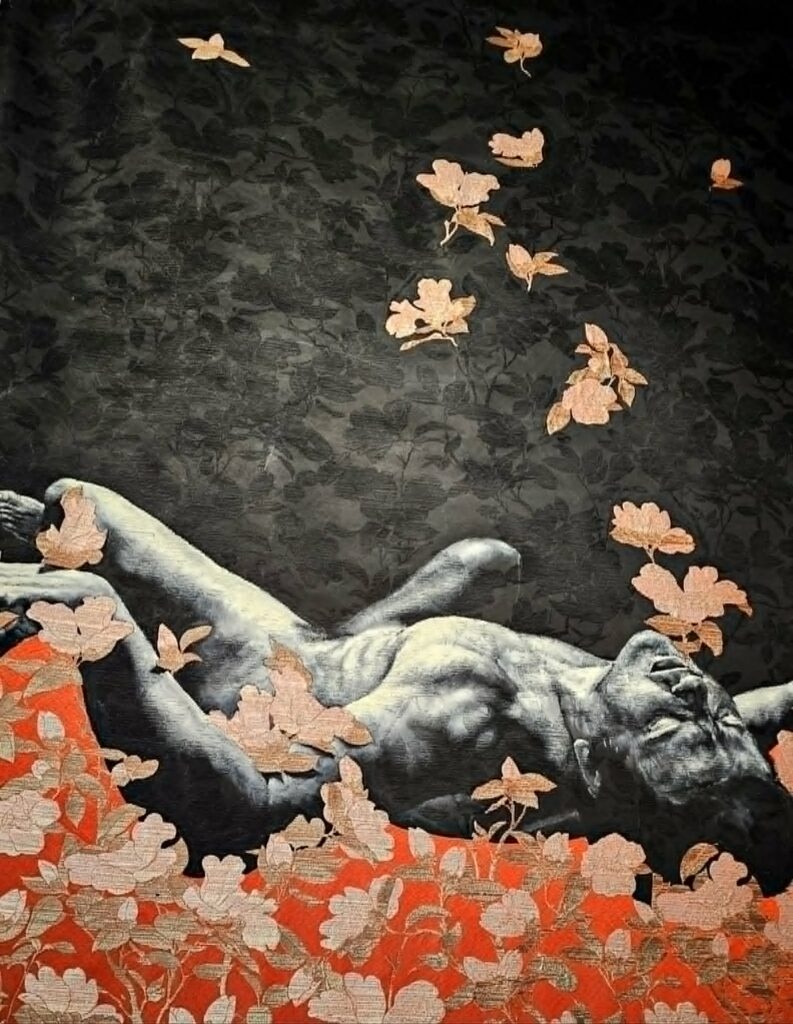 Dettaglio di un'opera di Paolo Troilo a Palazzo Reale