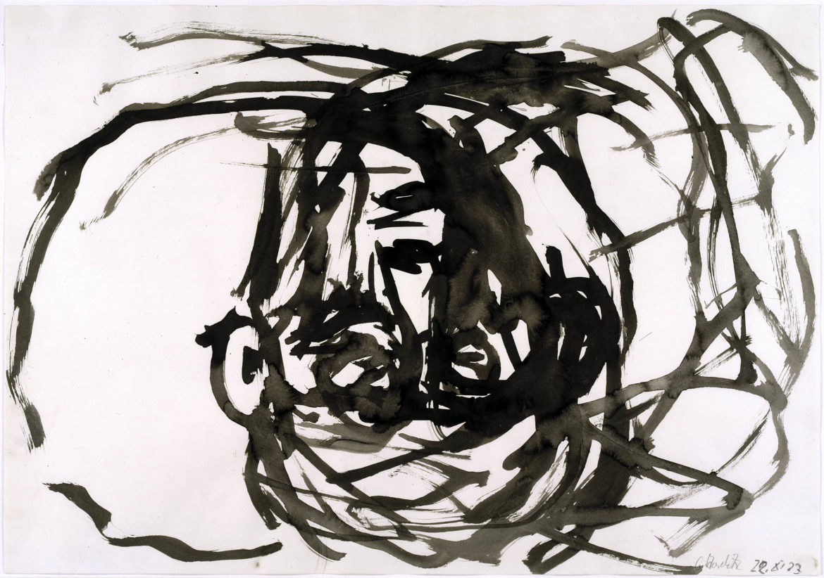 Deutsche Bank apre la sua collezione su carta. Georg Baselitz, Kopf