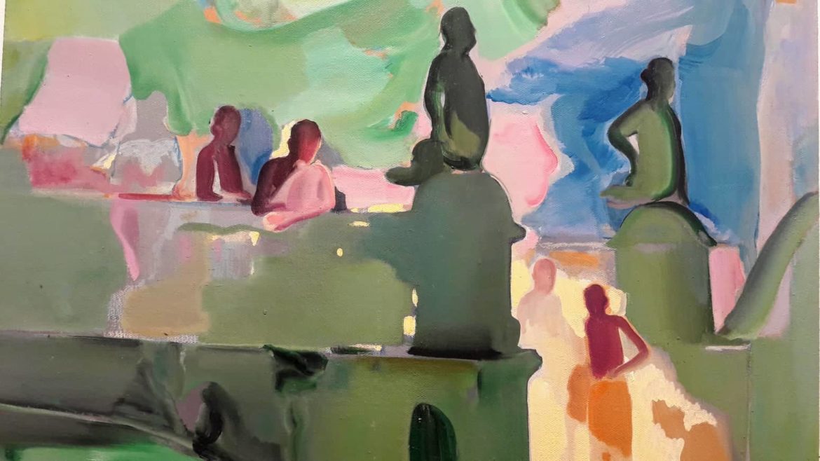 stranger shores, scultura sul ponte verde, particolare