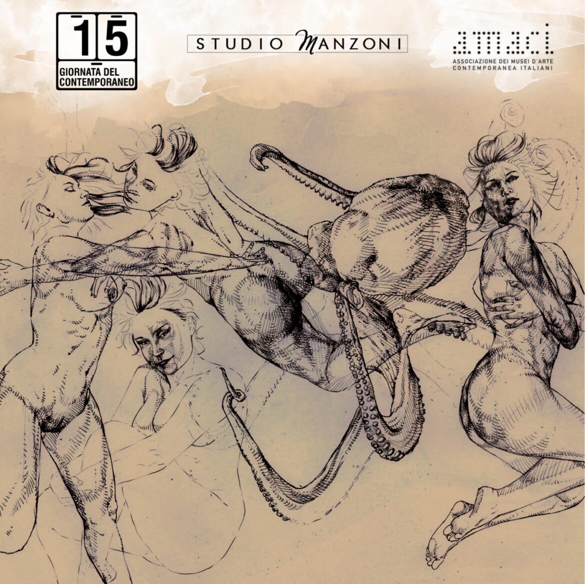 La Giornata del Contemporaneo AMACI. Locandina dell'evento Octopus.