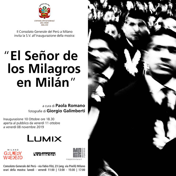 Giorgio Galimberti- El señor de los Milagros en Milán-locandina mostra
