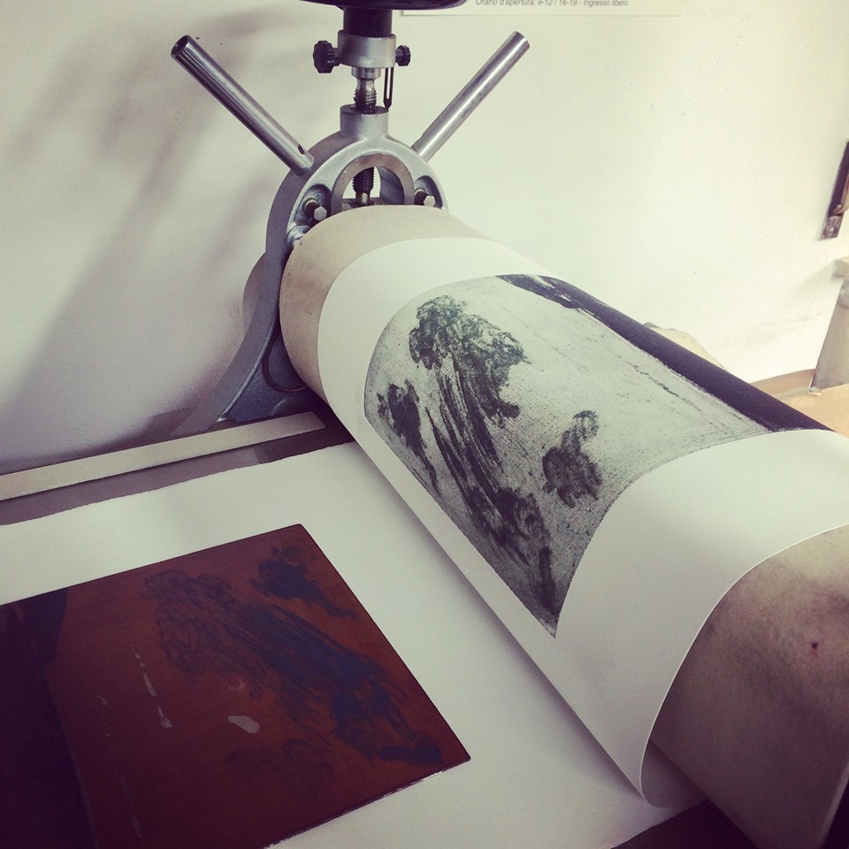 Incisione sensibile e spirituale. Torchio