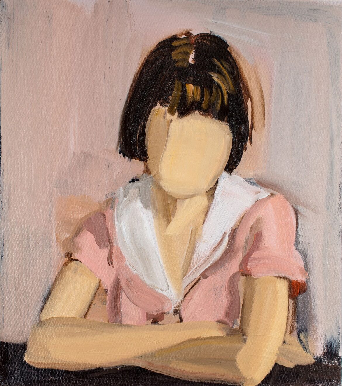 Volti senza identità. Gideon Rubin, Pink, 2019