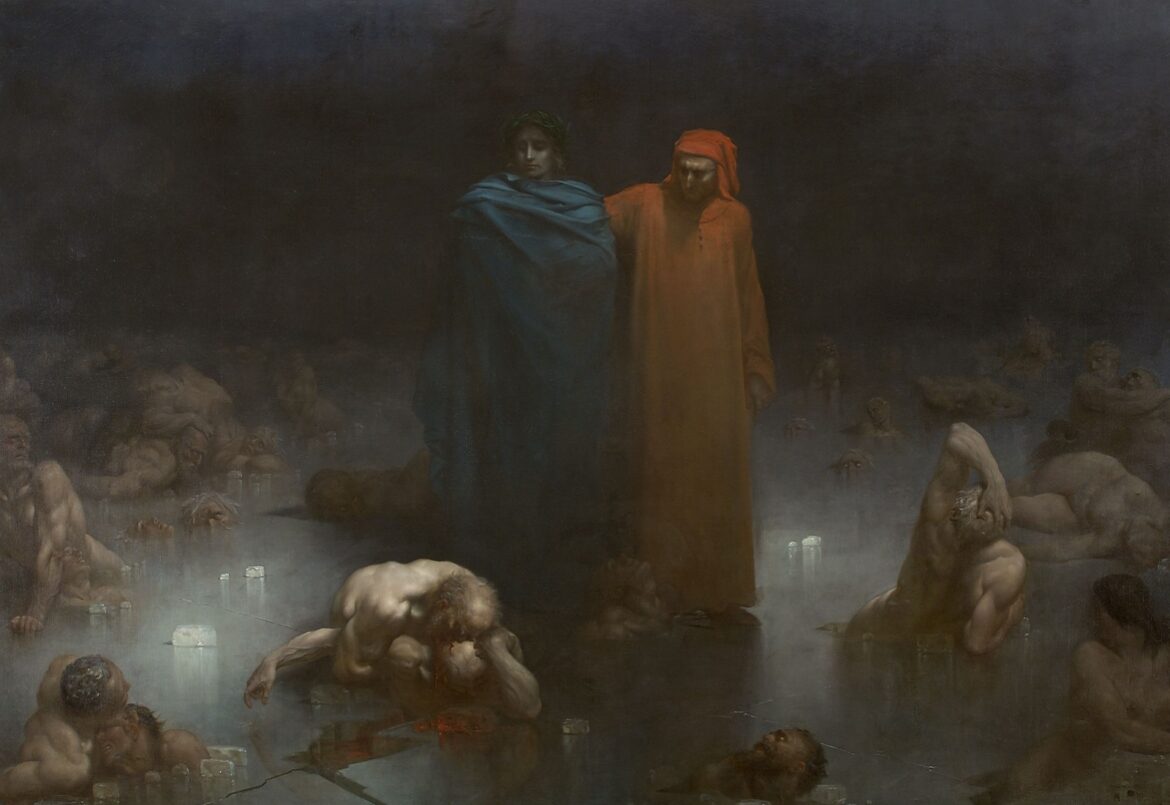 Inferno. Gustave Doré, Virgilio e Dante nel IX girone dell'Inferno- artscore.it